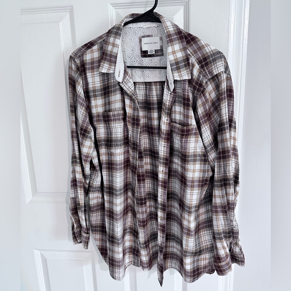 American Eagle oversized flannel shirt